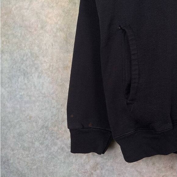 Vintage 90s Planet Hollywood Hoodie Sweatshirt Mens Sz L Black Orlando Logo - Picture 5 of 7